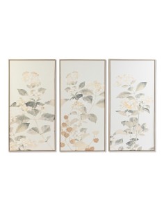 Cadre DKD Home Decor Fleurs (60 x 4 x 120 cm)