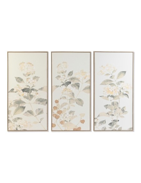 Cadre DKD Home Decor Fleurs (60 x 4 x 120 cm)