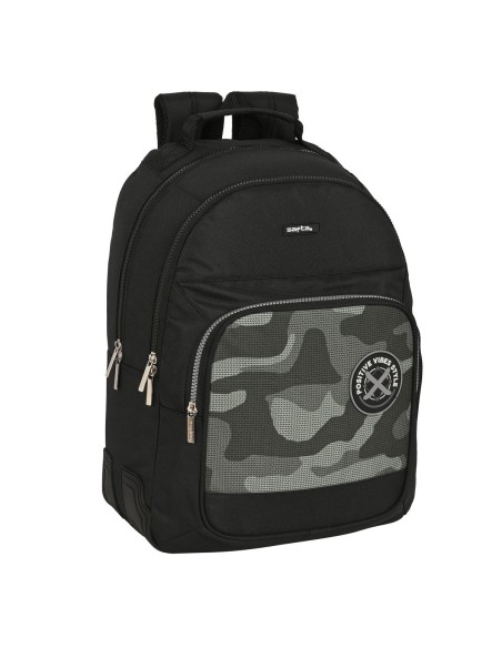 Cartable Safta Stone Noir 32 x 42 x 15 cm