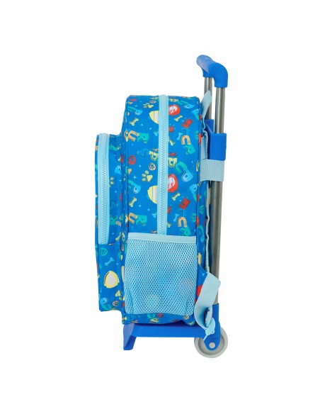 Cartable à roulettes The Paw Patrol Pups rule Bleu 26 x 34 x 11 cm