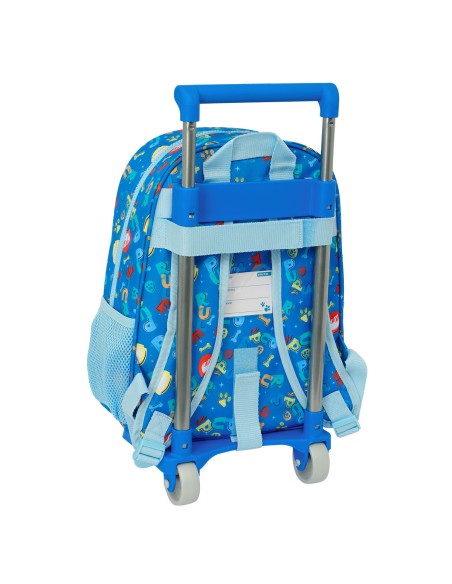 Cartable à roulettes The Paw Patrol Pups rule Bleu 26 x 34 x 11 cm