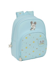 Cartable Mickey Mouse Clubhouse Baby Bleu clair 28 x 34 x 10 cm