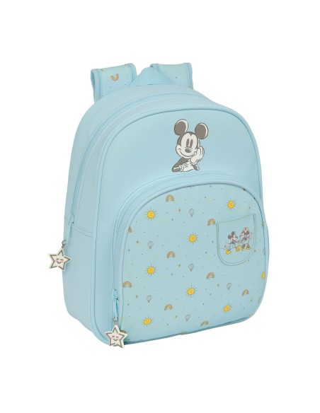 Cartable Mickey Mouse Clubhouse Baby Bleu clair 28 x 34 x 10 cm
