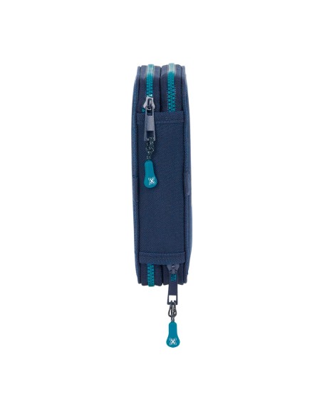 Plumier double Munich Nautic Blue marine 12.5 x 19.5 x 4 cm 28 Pièces