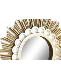 Horloge Murale DKD Home Decor Miroir PP (25 x 2,5 x 25 cm) (2 Unités) 2