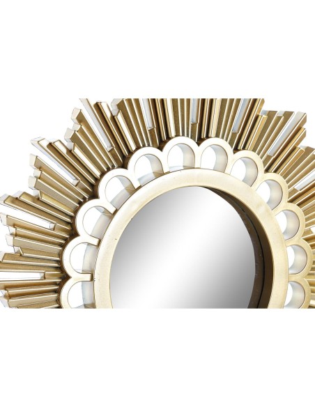 Horloge Murale DKD Home Decor Miroir PP (25 x 2,5 x 25 cm) (2 Unités)