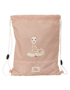 Sac à dos serré par des ficelles Sophie la Girafe Beige 26 x 34 x 1 cm