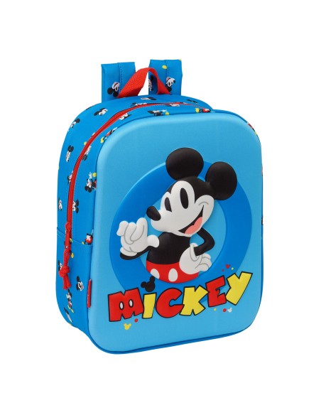 Cartable Mickey Mouse Clubhouse Bleu 22 x 27 x 10 cm 3D