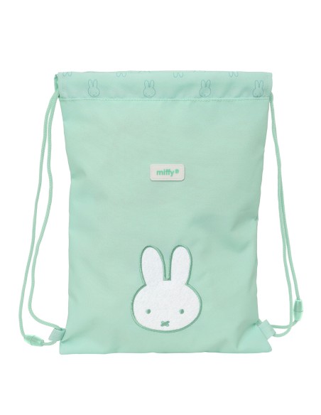 Sac à dos serré par des ficelles Miffy Menta Menthe 26 x 34 x 1 cm