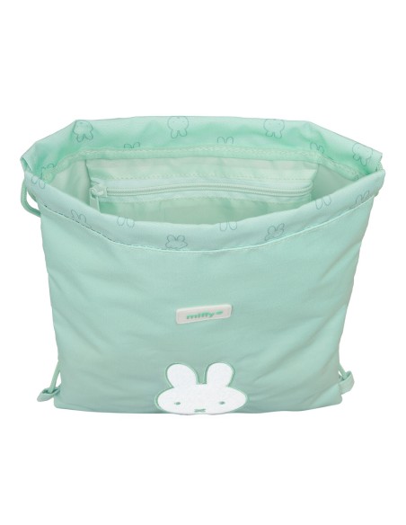 Sac à dos serré par des ficelles Miffy Menta Menthe 26 x 34 x 1 cm