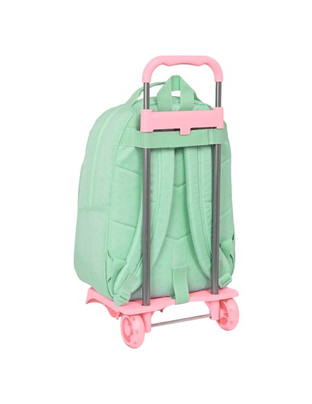 Cartable à roulettes BlackFit8 Moon Vert 32 x 42 x 15 cm