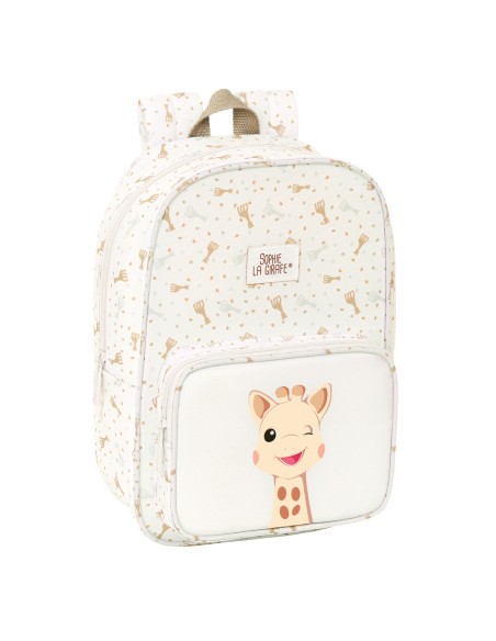 Cartable Sophie la Girafe Beige 20 x 28 x 8 cm