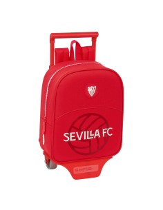 Cartable à roulettes Sevilla Fútbol Club Rouge 22 x 27 x 10 cm