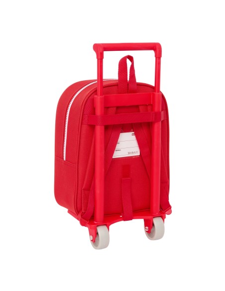 Cartable à roulettes Sevilla Fútbol Club Rouge 22 x 27 x 10 cm