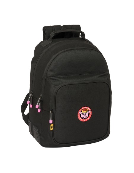 Cartable Kings League Porcinos Noir 32 x 42 x 15 cm