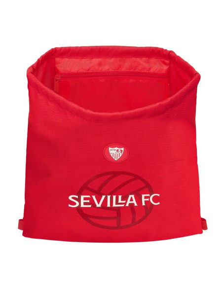 Sac à dos serré par des ficelles Sevilla Fútbol Club Rouge 35 x 40 x 1 cm