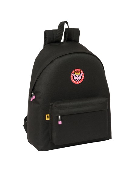 Cartable Kings League Porcinos Noir 33 x 42 x 15 cm