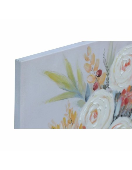 Cadre DKD Home Decor Fleurs (80 x 2,8 x 80 cm) (2 Unités)