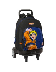 Cartable à roulettes Naruto Ninja Bleu Noir 33 x 45 x 22 cm