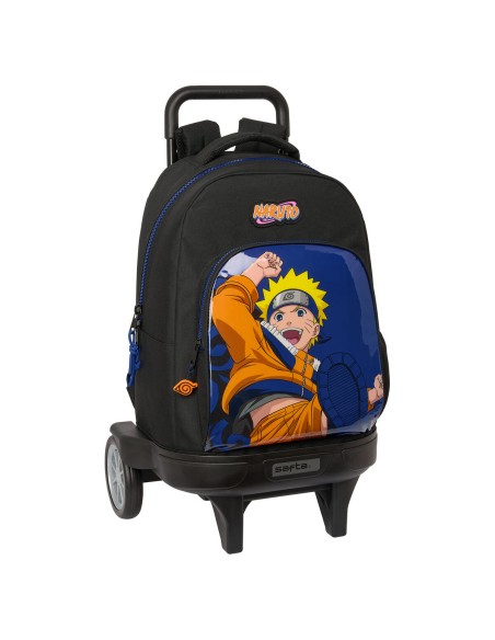 Cartable à roulettes Naruto Ninja Bleu Noir 33 x 45 x 22 cm