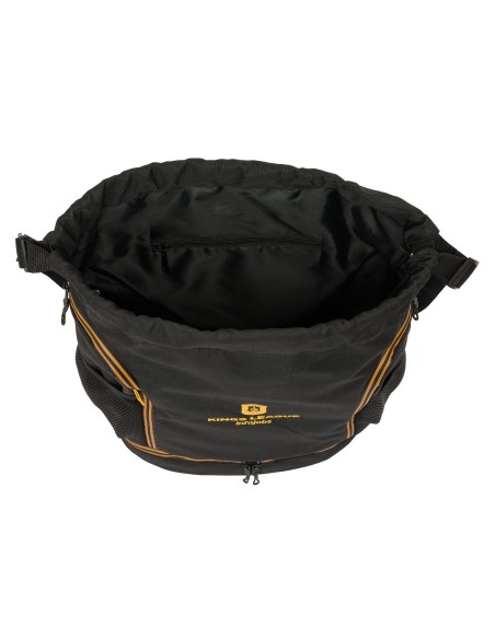 Sac à dos serré par des ficelles Kings League Noir 35 x 40 x 1 cm