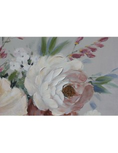 Cadre DKD Home Decor Fleurs (80 x 2,8 x 80 cm) (2 Unités) 2