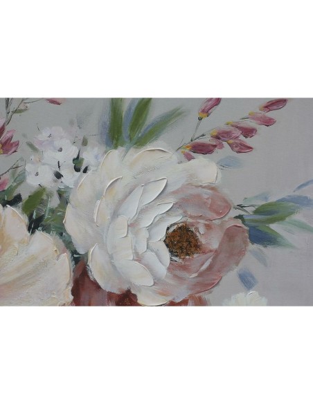 Cadre DKD Home Decor Fleurs (80 x 2,8 x 80 cm) (2 Unités)