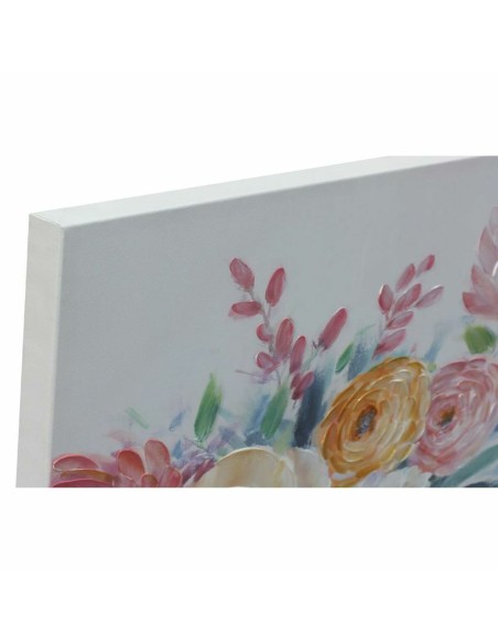 Cadre DKD Home Decor Fleurs (80 x 2,8 x 80 cm) (2 Unités)