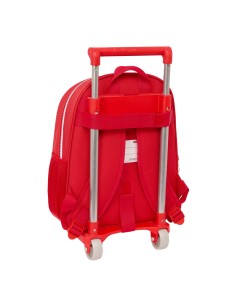 Cartable à roulettes Sevilla Fútbol Club Rouge 28 x 34 x 10 cm 2