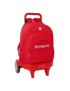 Cartable à roulettes Sevilla Fútbol Club Rouge 33 x 45 x 22 cm