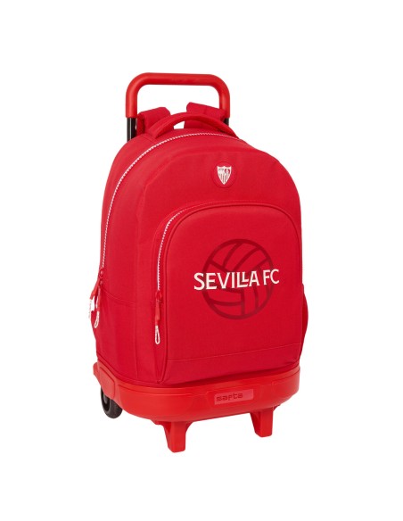 Cartable à roulettes Sevilla Fútbol Club Rouge 33 x 45 x 22 cm