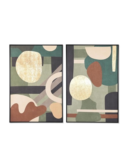 Cadre DKD Home Decor Abstrait Moderne (83 x 4,5 x 122,5 cm) (83 x 4,5 x 123 cm) (2 Unités)