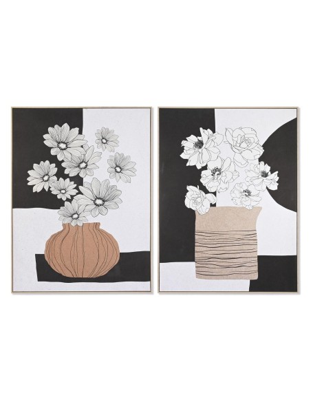 Cadre DKD Home Decor Vase Moderne (103 x 4,5 x 143 cm) (2 Unités)