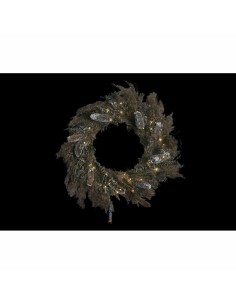 Couronne de Noël DKD Home Decor Fleur (60 x 10 x 60 cm) (2 Unités) 2