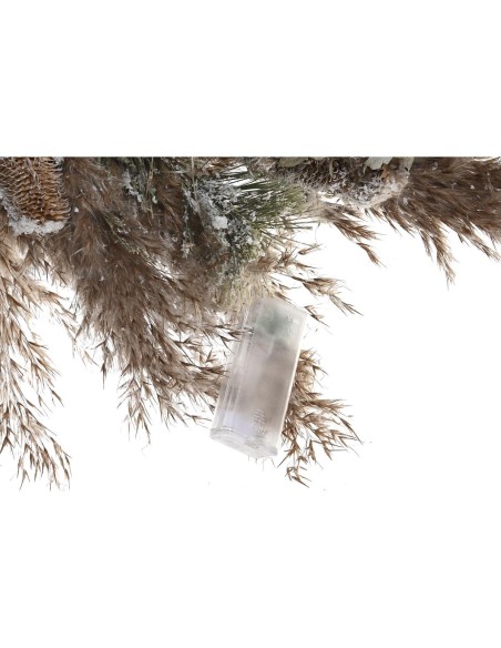 Couronne de Noël DKD Home Decor Fleur (60 x 10 x 60 cm) (2 Unités)