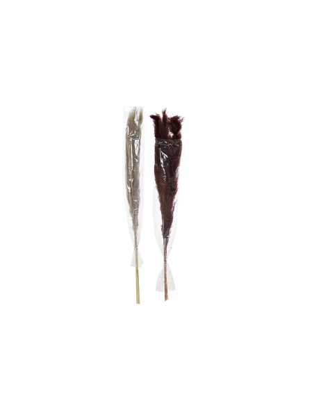 Plante décorative DKD Home Decor Beige Bordeaux (7 x 7 x 120 cm) (2 Unités)