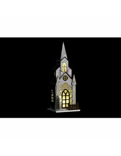 Décorations de Noël DKD Home Decor Église MDF (12,5 x 11 x 33 cm) (2 Unités) 2