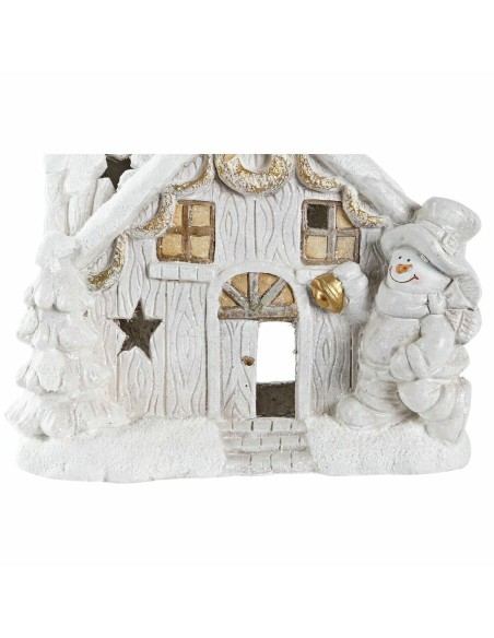 Décorations de Noël DKD Home Decor Maison Enneigé Magnésium (38 x 21 x 45 cm) (2 Unités)
