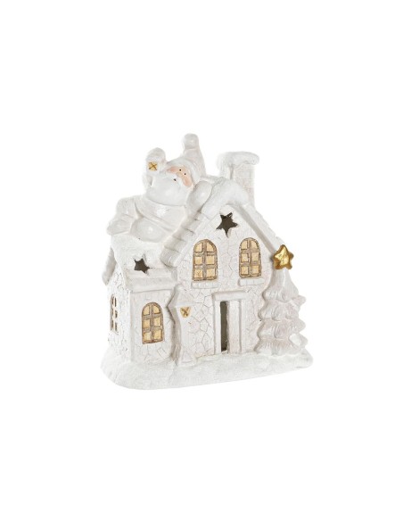Décorations de Noël DKD Home Decor Maison Enneigé Magnésium (38 x 21 x 45 cm) (2 Unités)