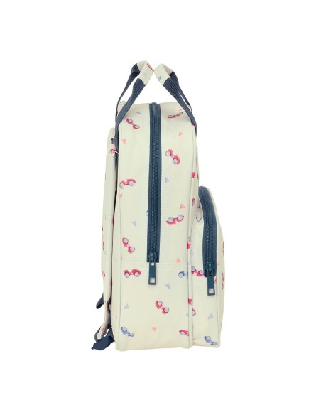 Cartable Nait Nait Coches Beige 20 x 28 x 8 cm