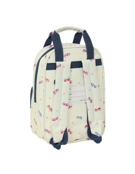 Cartable Nait Nait Coches Beige 20 x 28 x 8 cm