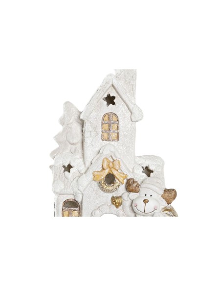 Décorations de Noël DKD Home Decor Maison Enneigé Magnésium (38 x 21 x 45 cm) (2 Unités)