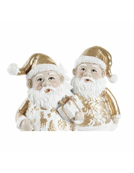 Décorations de Noël DKD Home Decor Résine Père Noël (8 x 6 x 13,5 cm) (2 Unités)