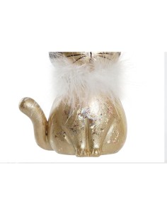 Décorations de Noël DKD Home Decor Résine Chat (9 x 6 x 15 cm) (2 Unités) 2