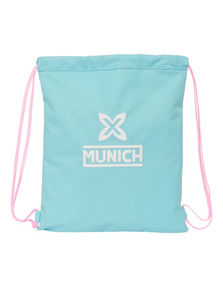 Sac à dos serré par des ficelles Munich Heaven Bleu ciel 35 x 40 x 1 cm