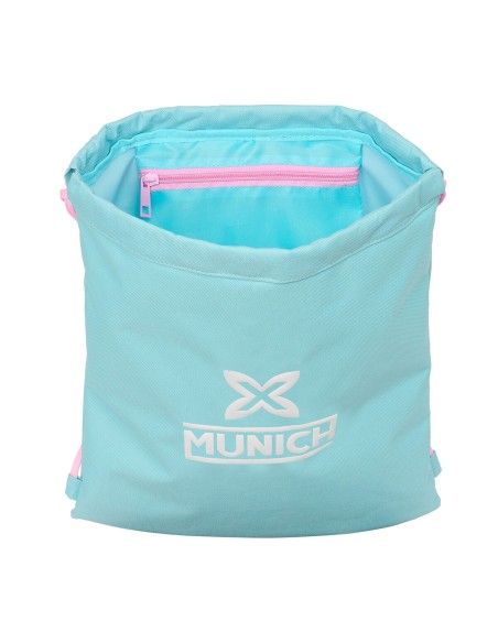 Sac à dos serré par des ficelles Munich Heaven Bleu ciel 35 x 40 x 1 cm
