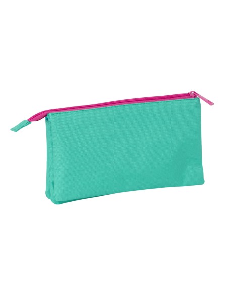 Trousse Fourre-Tout Triple Nait Nait Verde mint 22 x 12 x 3 cm