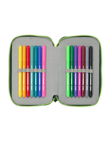 Plumier double Real Betis Balompié Vert 12.5 x 19.5 x 4 cm 28 Pièces
