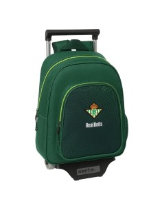 Cartable à roulettes Real Betis Balompié Vert 28 x 34 x 10 cm