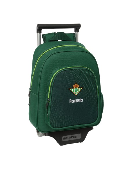Cartable à roulettes Real Betis Balompié Vert 28 x 34 x 10 cm